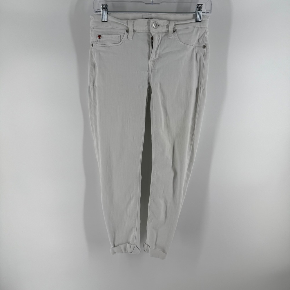 Hudson Jeans Womens Size 26 White Skinny Crop Jeans
